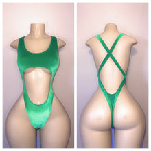 Load image into Gallery viewer, VELVET CUTOUT ONE PIECE NO RHINESTONES