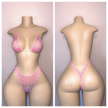 Load image into Gallery viewer, SHEER CLASSIC TWO PIECE SET WITH RHINESTONES