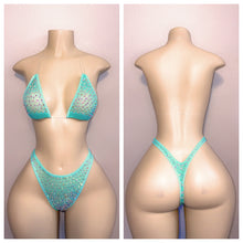 Load image into Gallery viewer, SHEER CLASSIC TWO PIECE SET WITH RHINESTONES