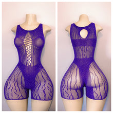 Load image into Gallery viewer, DIAMOND LACE ROMPER   FITS XS-XL