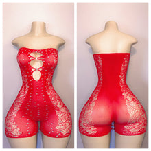 Load image into Gallery viewer, VALENTINES DAY DIAMOND OMBRE ONE PIECE OR DRESS