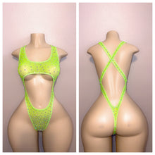 Load image into Gallery viewer, DIAMOND SHEER CUTOUT ONE PIECE