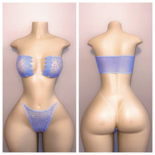 Load image into Gallery viewer, SHEER BANDEAU SET WITH RHINESTONES