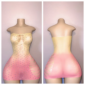 VALENTINES DAY DIAMOND OMBRE ONE PIECE OR DRESS