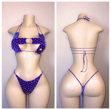 Load image into Gallery viewer, VELVET DIAMOND TWO PIECE CROSS TOP SET