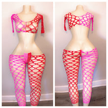 Load image into Gallery viewer, VALENTINES DAY FISHNET ONE PIECE OR TWO PIECE