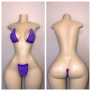 CLASSIC THIN BIKINI SET WITH STONES