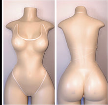 Load image into Gallery viewer, SHEER NAKED BACK WITH CLEAR STRINGS NO RHINESTONES