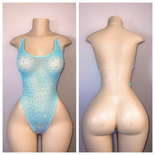 Load image into Gallery viewer, DIAMOND SHEER NAKED BACK WITH CLEAR STRINGS FITS XS-L