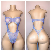 Load image into Gallery viewer, DIAMOND SHEER TUBE CUTOUT ONE PIECE