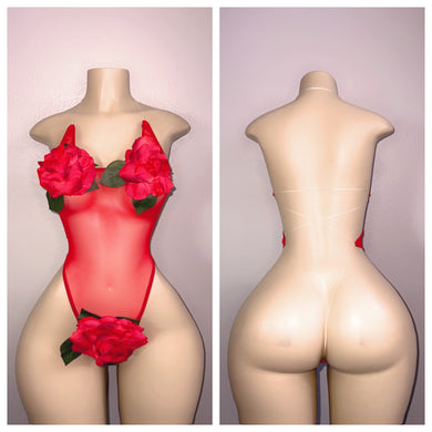 THE ROSE SHEER NAKED BACK WITH CLEAR STRINGS