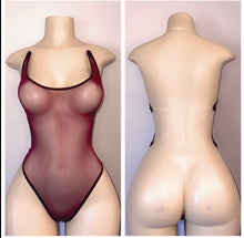 Load image into Gallery viewer, SHEER NAKED BACK WITH CLEAR STRINGS NO RHINESTONES