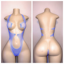Load image into Gallery viewer, SHEER CUTOUT NAKED BACK ONE PIECE NO STONES