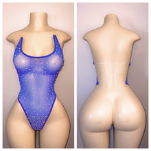 Load image into Gallery viewer, SHEER NAKED BACK WITH CLEAR STRINGS WITH RHINESTONES FITS XS-L