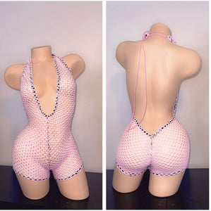 ONE PIECE NET ROMPER