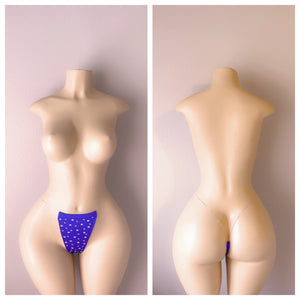 THIN THONGS BEDAZZLED