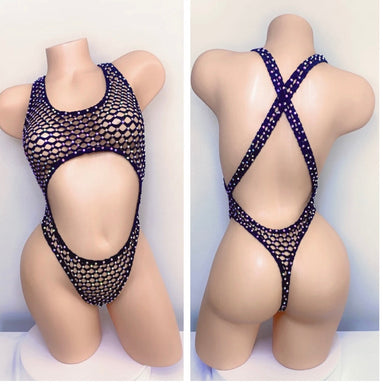 DIAMOND ONE PIECE NET WITH CUTOUT