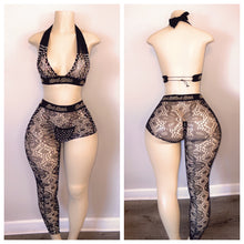 Load image into Gallery viewer, ONE LEG LACE THREE PIECE SET