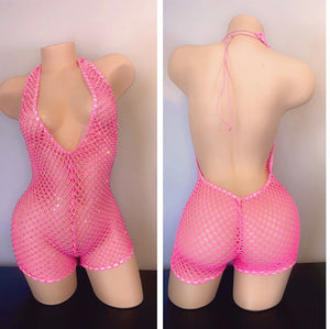 ONE PIECE NET ROMPER