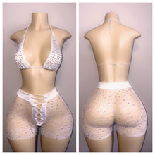 Load image into Gallery viewer, ATL FINEST DIAMOND LACE CUTOUT SHORT SET