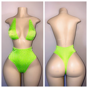 DIAMOND CLASSIC HIGH WAIST TWO PIECE SET