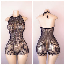 Load image into Gallery viewer, DIAMOND ONE PIECE LACE ROMPER FITS S-XL