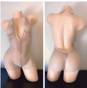 ONE PIECE NET ROMPER