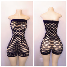 Load image into Gallery viewer, DIAMOND NET ROMPER FITS S-L