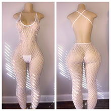 Load image into Gallery viewer, DIAMOND FULL BODY FISHNET WITH THONG