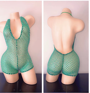 ONE PIECE NET ROMPER