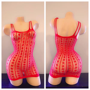 RED DIAMOND DRESS FITS S-L