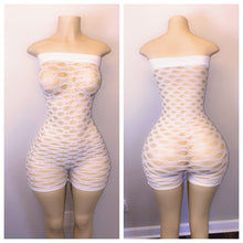 Load image into Gallery viewer, DIAMOND NET ROMPER FITS S-L